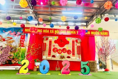 Công tác đón Xuân Ất Tỵ năm 2025 của Trường Mầm non Thị trấn M’Drắk.