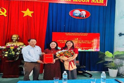 📢 LỄ CÔNG BỐ QUYẾT ĐỊNH VỀ CÔNG TÁC CÁN BỘ QUẢN LÝ TRƯỜNG HỌC.